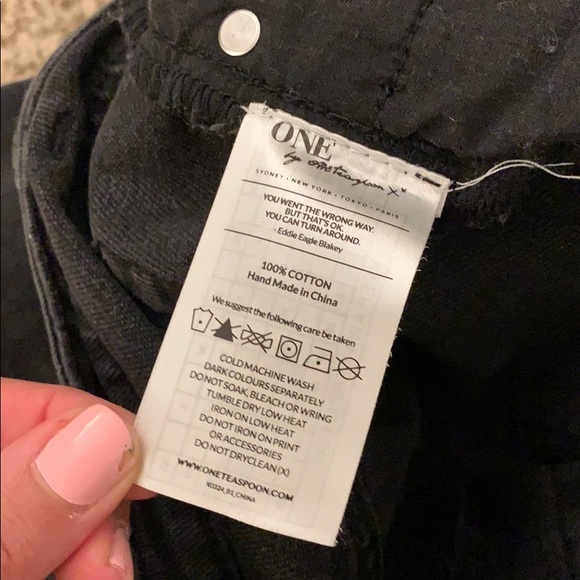 One Teaspoon Freebird Black Skinny Jeans - Picture 13 of 14